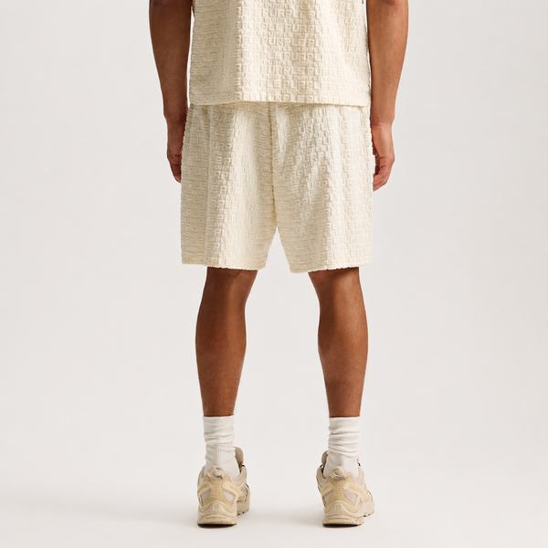 Lavender Purple - Terry Towel Short (White)