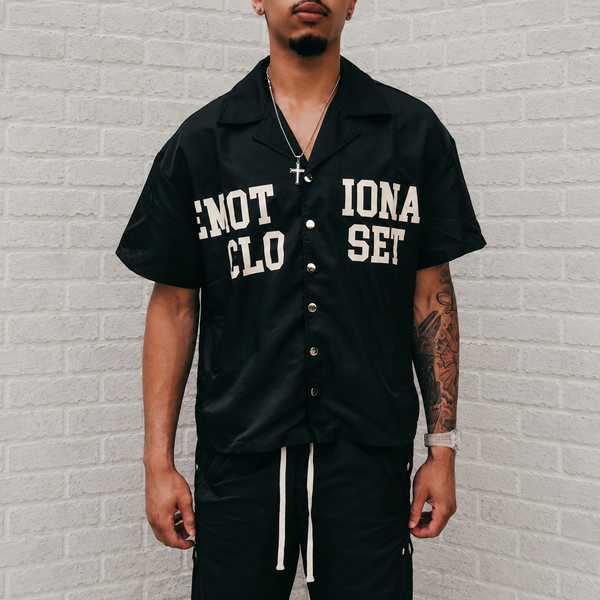 Mixed Emotions - Backyard Nylon Shirt (Black)