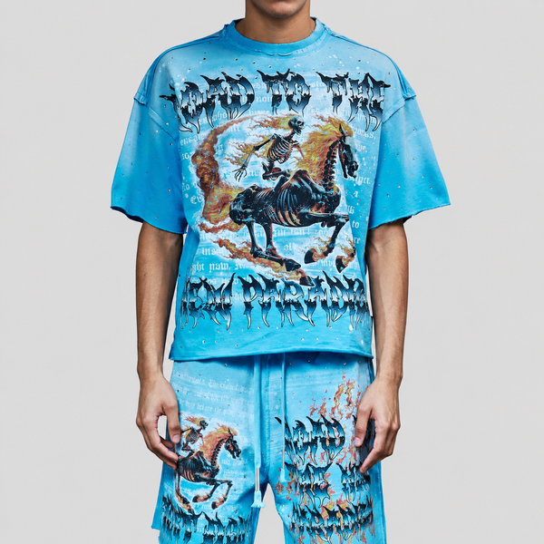 First Row - New Paradigm Ride The Fire Tee (Blue)