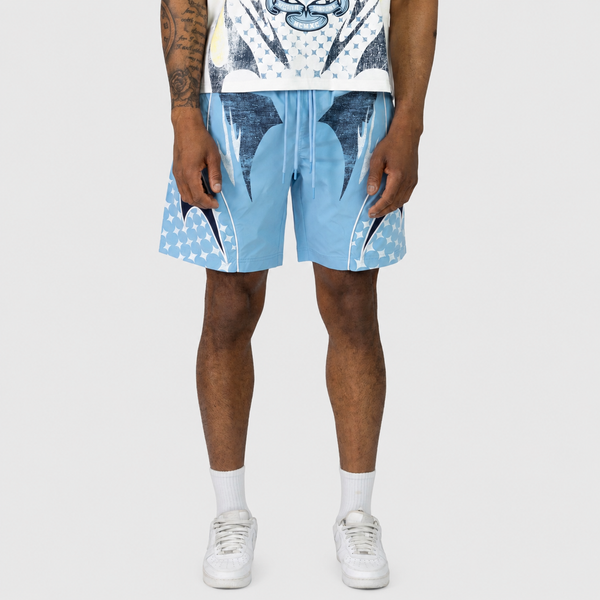 Smoke Rise - Republic Windbreaker Shorts (Boy Blue)