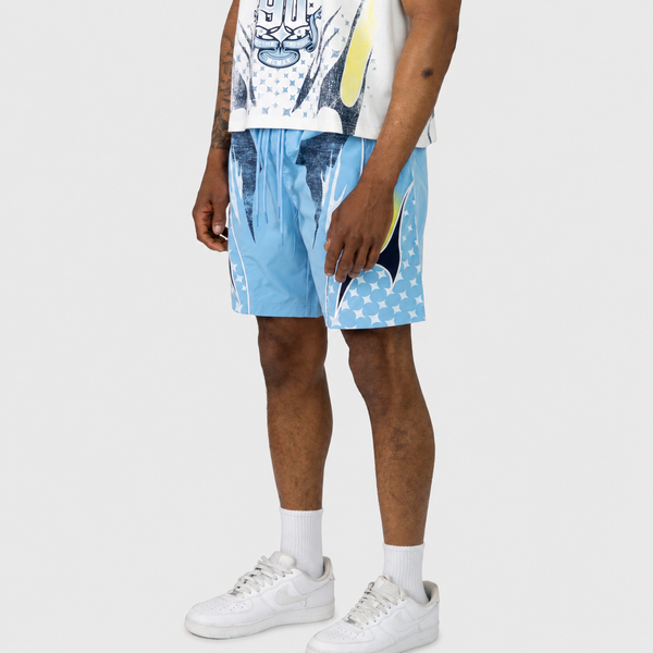 Smoke Rise - Republic Windbreaker Shorts (Boy Blue)