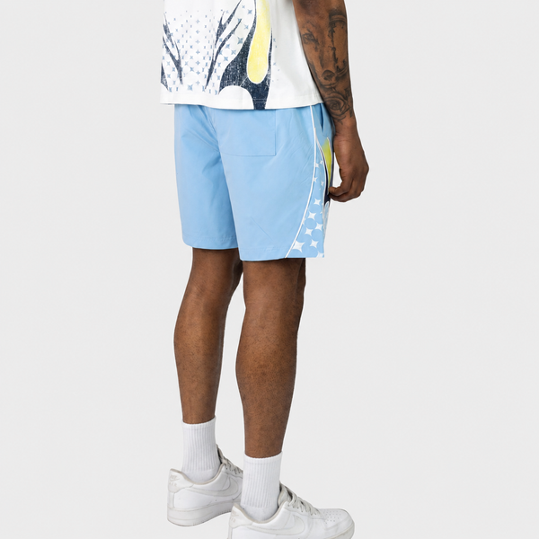Smoke Rise - Republic Windbreaker Shorts (Boy Blue)