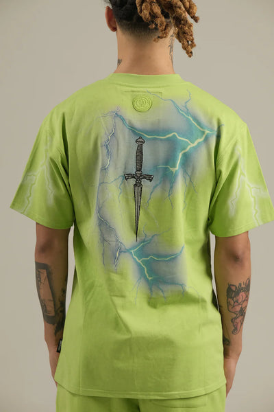 Doctrine - Electric Storm Tee (Bright Lime)