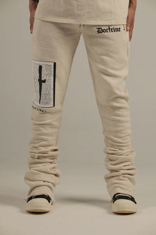 Doctrine - Signature 2.0 Stacked Jogger (Heather Oat)