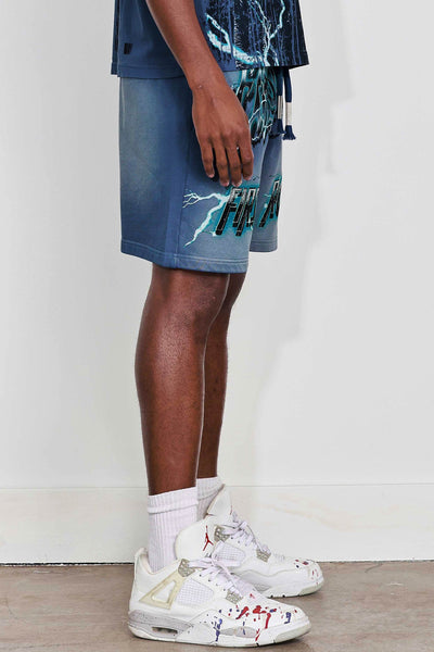 First Row - Washed Earth First Shorts (Cool Grey)