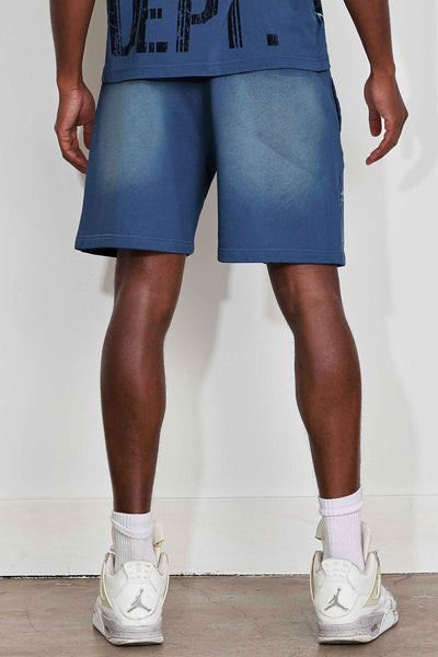 First Row - Washed Earth First Shorts (Cool Grey)