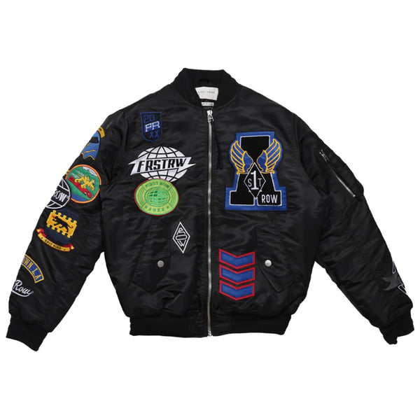 First Row - Coexist Multi Patches MA-1 Jacket (Black)