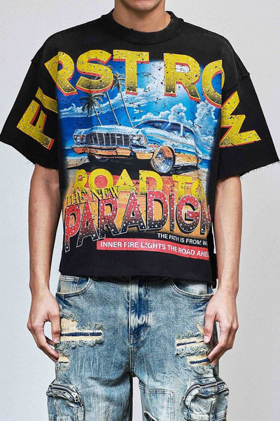 First Row - New Paradigm Driving High Tee (Black)