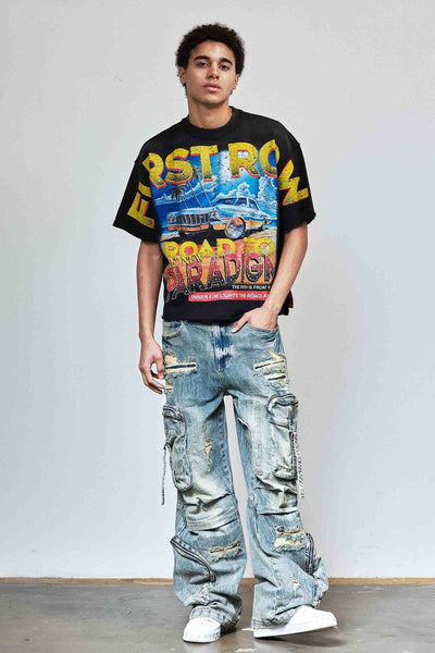 First Row - New Paradigm Driving High Tee (Black)