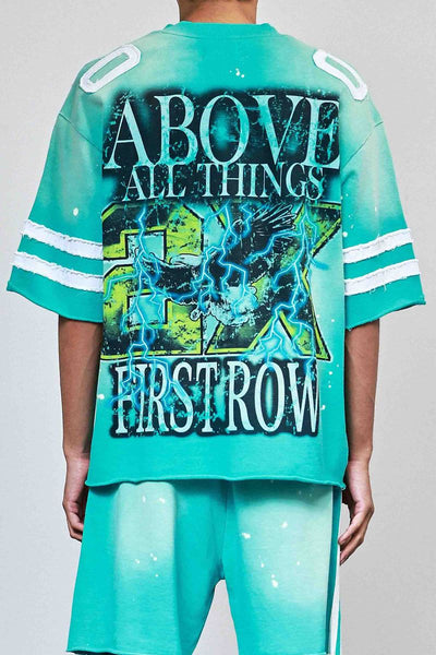 First Row - Above All Things Electric Storm Tee (Turquoise)