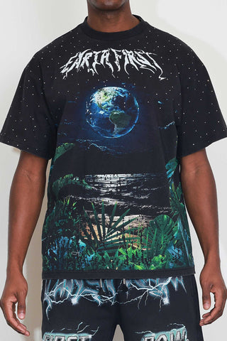 First Row - Earth First Midnight Tee (Black)