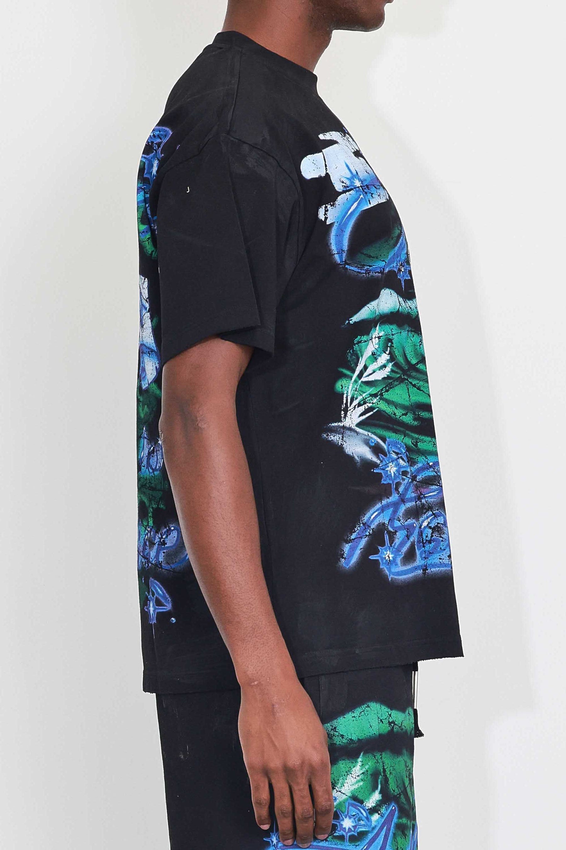 First Row - Art Of Escape Wave Tee (Black) – OCTANE