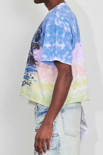 First Row - Art Of Escape Dolphins Cropped Tee (Tie Dye)