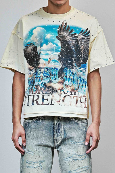 First Row - Above All Things Skyborne Tee (Cream)