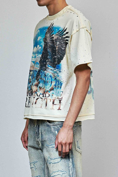 First Row - Above All Things Skyborne Tee (Cream)