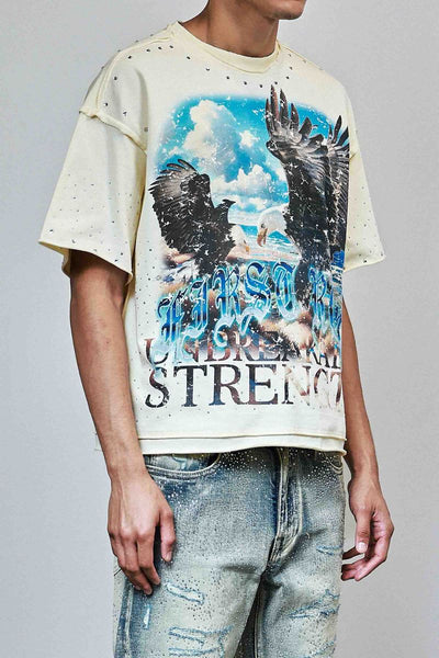 First Row - Above All Things Skyborne Tee (Cream)