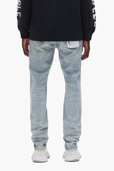 Purple - Worn Reflective Jeans (Light Indigo)