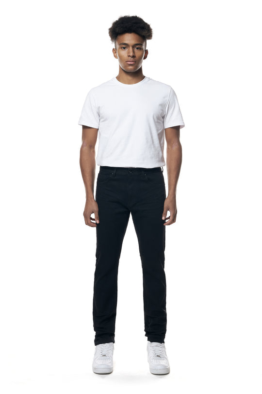 Smoke Rise - Essential Basic Clean Slim Fit Jean (Jet Black)