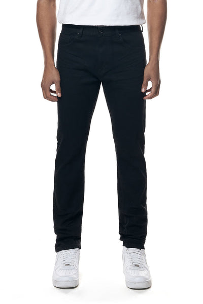 Smoke Rise - Essential Basic Clean Slim Fit Jean (Jet Black)