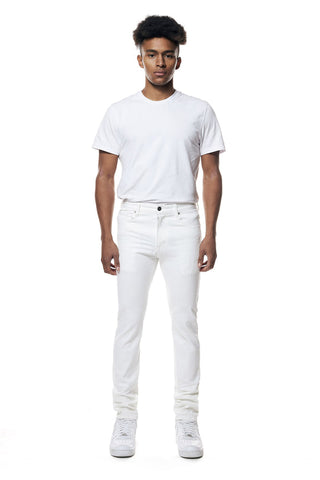 Smoke Rise -Essential Basic Clean Slim Fit Jean (White)