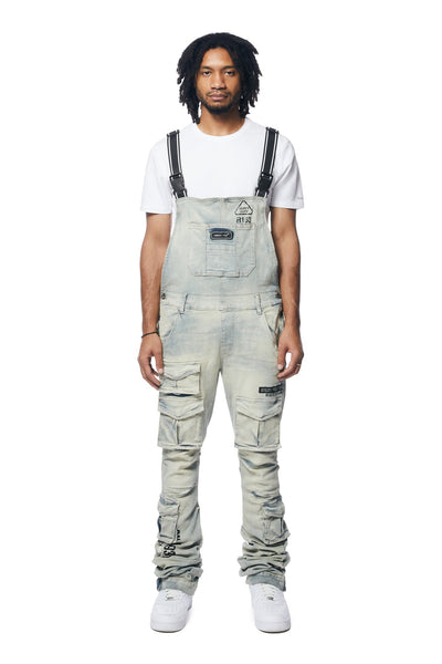 Smoke Rise - Utility Heavy Washed Overalls (Industrial Blue)