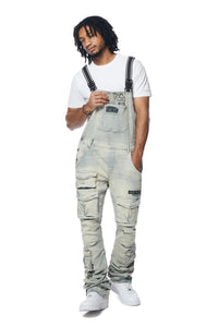 Smoke Rise - Utility Heavy Washed Overalls (Industrial Blue)