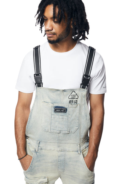 Smoke Rise - Utility Heavy Washed Overalls (Industrial Blue)