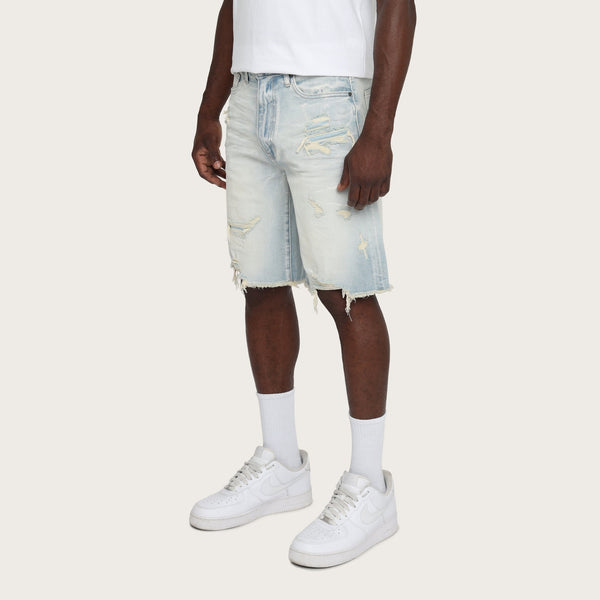 Smoke Rise - Clean Look Comfort Fit Shorts (Lotus Blue)