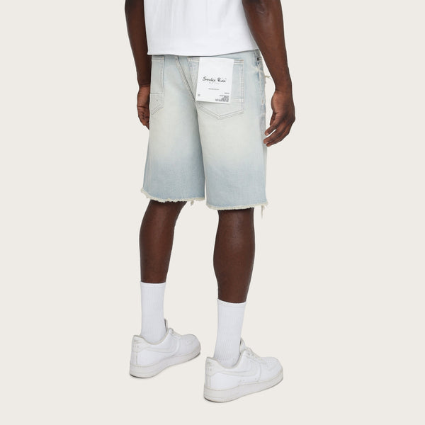 Smoke Rise - Clean Look Comfort Fit Shorts (Lotus Blue)
