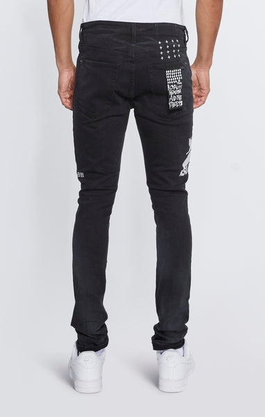 Ksubi - Van Winkle Ghosted Angels Jeans (Black)