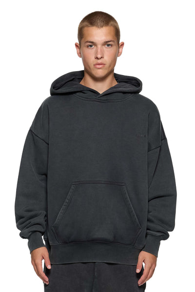 Purple - Heavy Fleece Pullover Hoodie (Black)