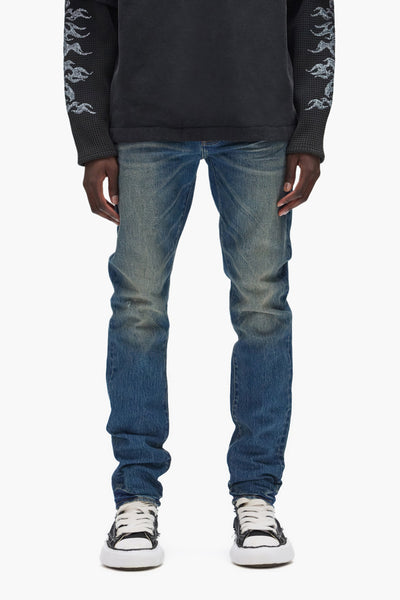 Purple - Skinny Vintage Jeans (Dark Indigo)