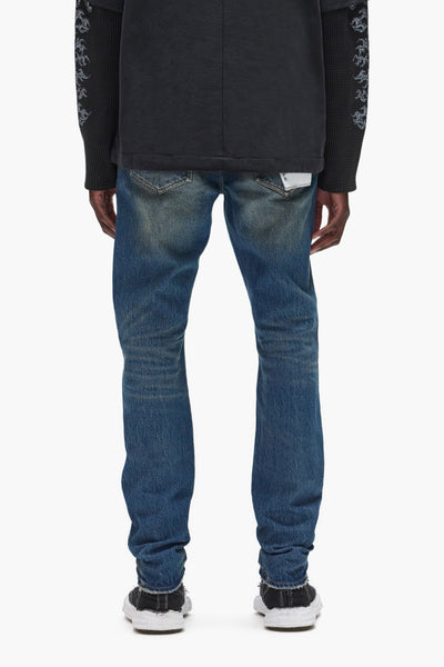 Purple - Skinny Vintage Jeans (Dark Indigo)