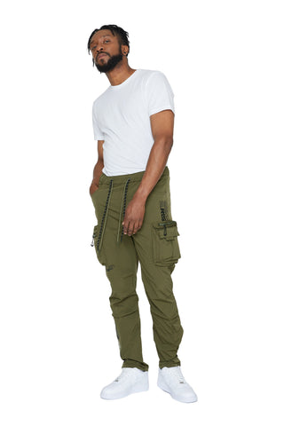 Smoke Rise - Nylon Utility Pants (Olive)