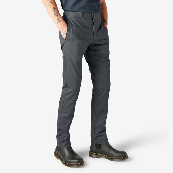 Dickies - Flex Slim Skinny Fit Double Knee Work Pants (Charcoal)
