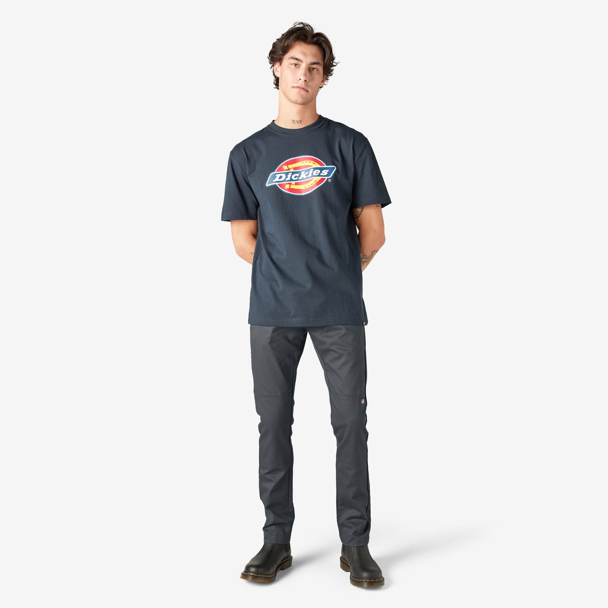 Dickies - Flex Slim Skinny Fit Double Knee Work Pants (Charcoal)