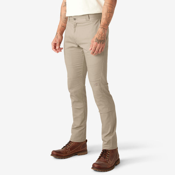 Dickies - Flex Slim Skinny Fit Double Knee Work Pants (Dark Sand)
