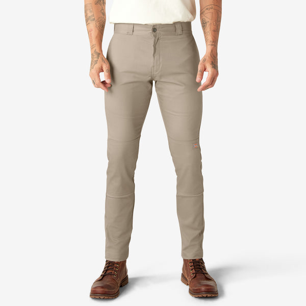 Dickies - Flex Slim Skinny Fit Double Knee Work Pants (Dark Sand)