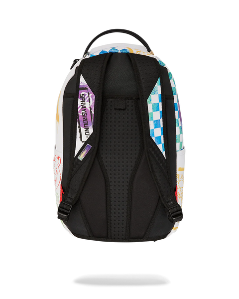 Sprayground - Shark Central Stencils Backpack (White)
