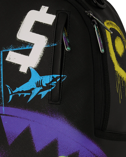 Sprayground - Shark Central Stencils Backpack (Black)