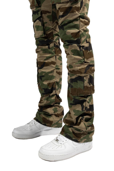 Smoke Rise - Utility Pocket Twill Jeans (Wood Camo)