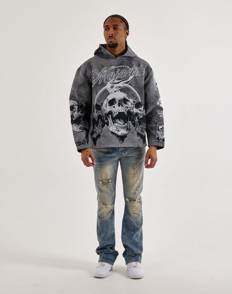 Majestik - Skull Hoodie (Grey)