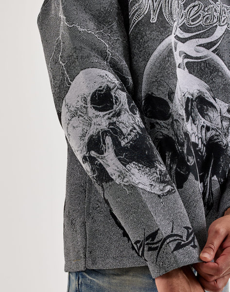 Majestik - Skull Hoodie (Grey)