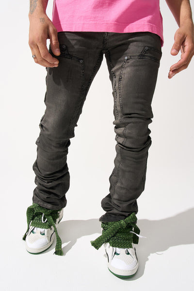 Serenede - Rain Stacked Jeans (Grey)