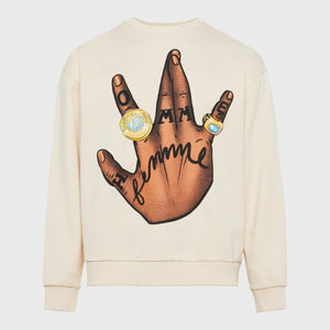 Homme Femme - Twisted Champs Crewneck (Cream)