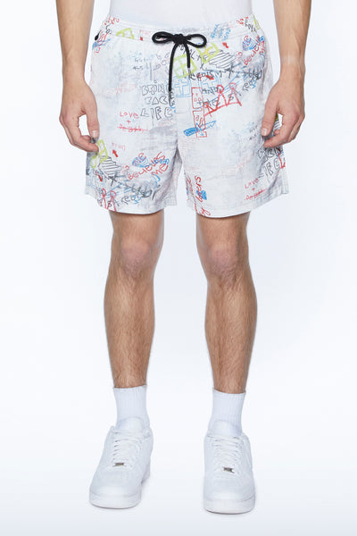 Ksubi - Skrawler Boardshort (White)