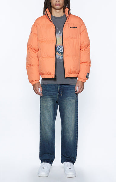 Ksubi - Sott Puffer Jacket Hoodie (RUST)