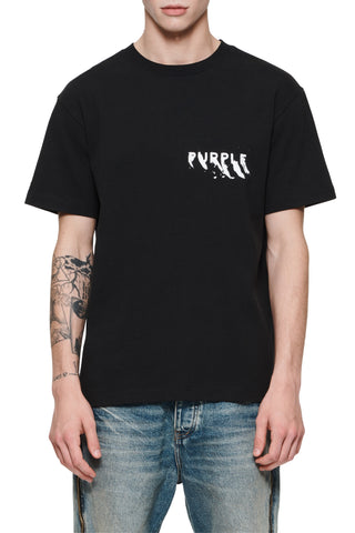 Purple - Heavy Jersey Tee (Black)