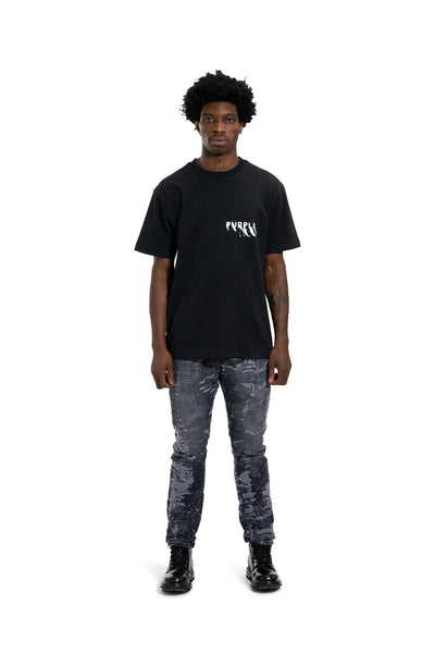 Purple - Heavy Jersey Tee (Black)
