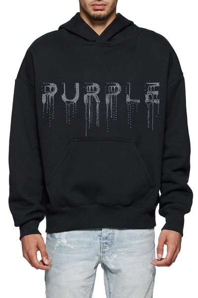 Purple - Hwt Fleece Po Hoodie (Black)